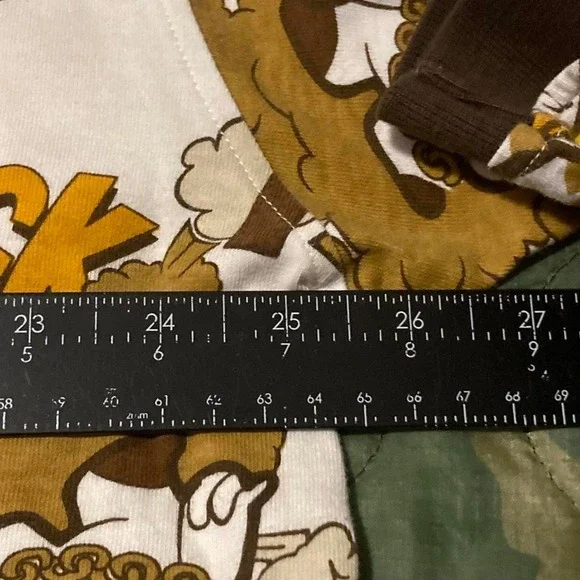 Raw Blue cartoon all over print polo vtg y2k baggy grunge size 2XL/25.5 - Picture 6 of 8